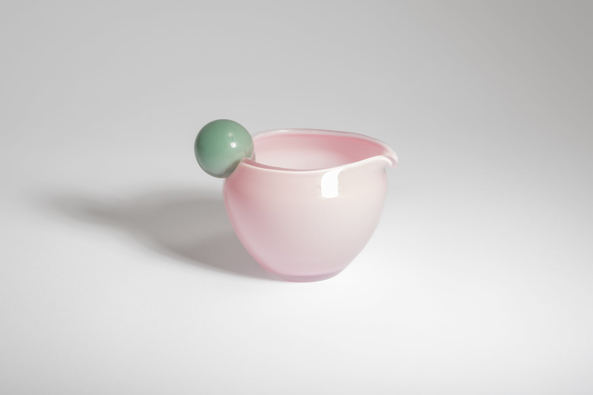 mouth-blown glass object, jug mini by Helle Mardahl, a jug for liquids, milk